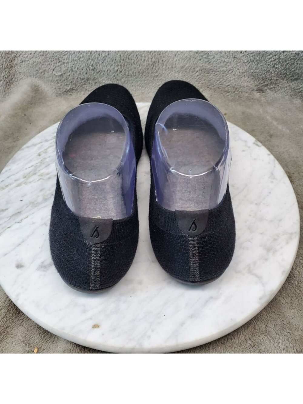 Allbirds Shoes Womens Size 7.5 Black Tree Ballet Flats Knit Slip-On - Picture 7 of 9